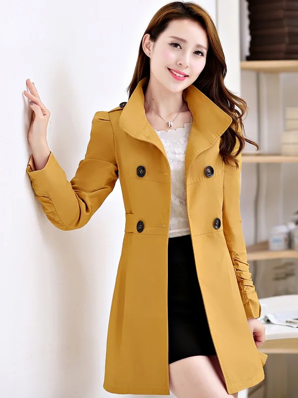 
MH Fashion Trench Winter Coat and Jacket Women Elegant Premium Leather fall jackets women classic cashmere overcoat 