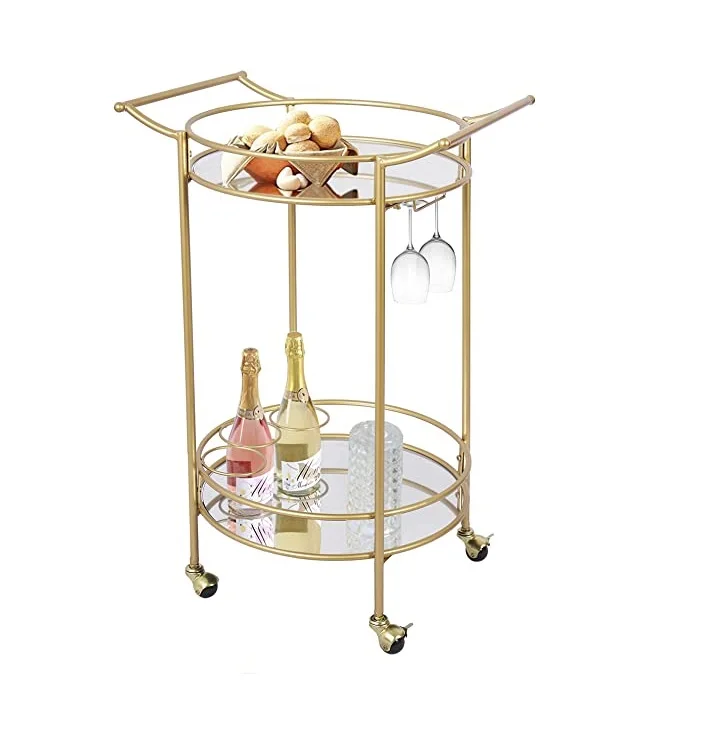 good quality Premium Design Metal Bart Cart Bar Trolley Wholesale Exporter champagne bar cart supplier at low price