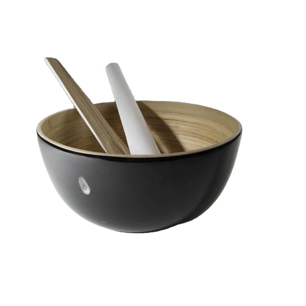 Baby Bowl Food Grade Eco-friendly Bamboo Craft Customized Kitchenware Dinnerware Set Support Spun Bamboo Bowls/ Serving Bowls