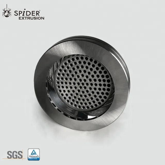 extruder breaker plate for flange plate extrusion head