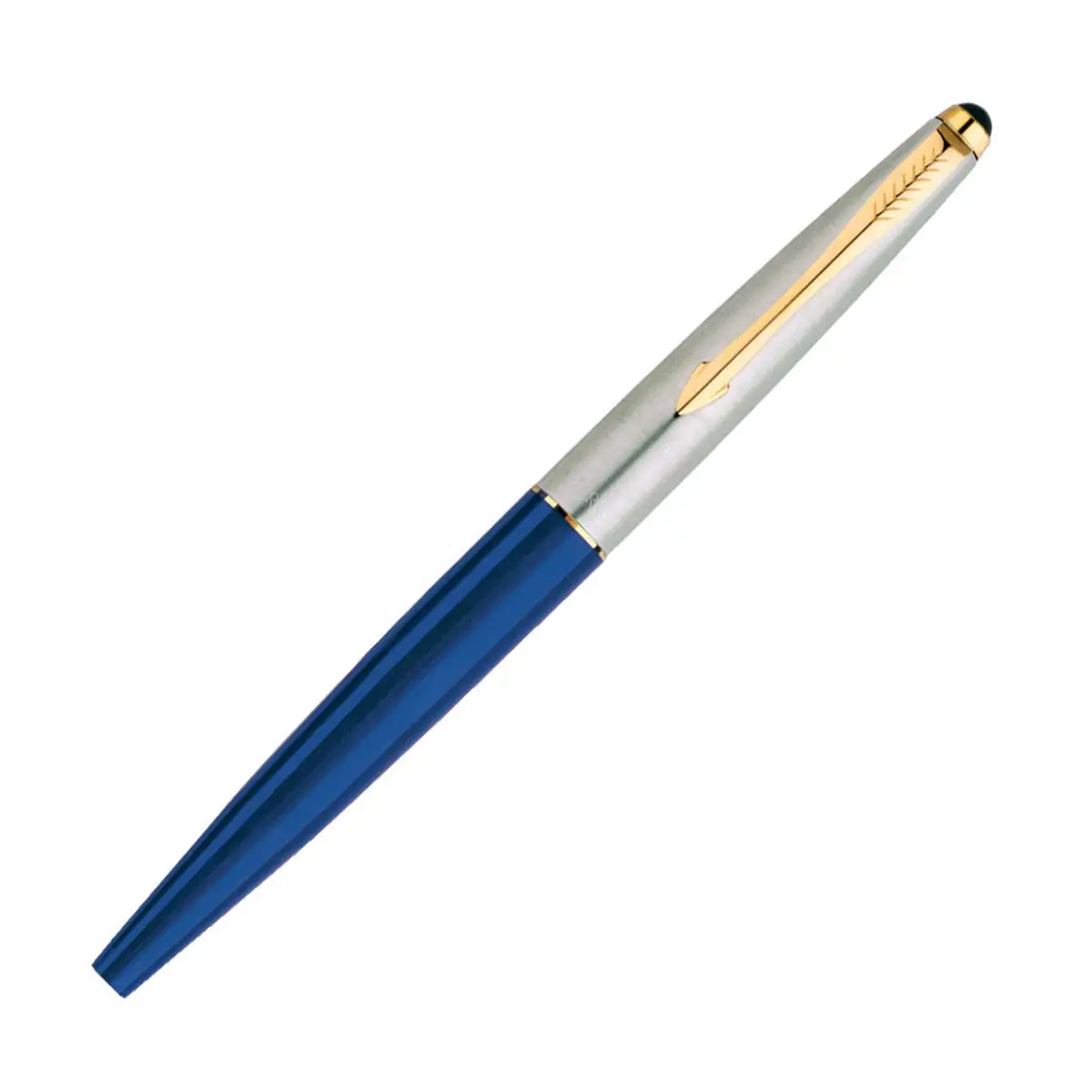  Шариковая ручка Parker galaxy стандартная Золотая отделка из нержавеющей стали голубая пластиковая Премиум parker с логотипом на