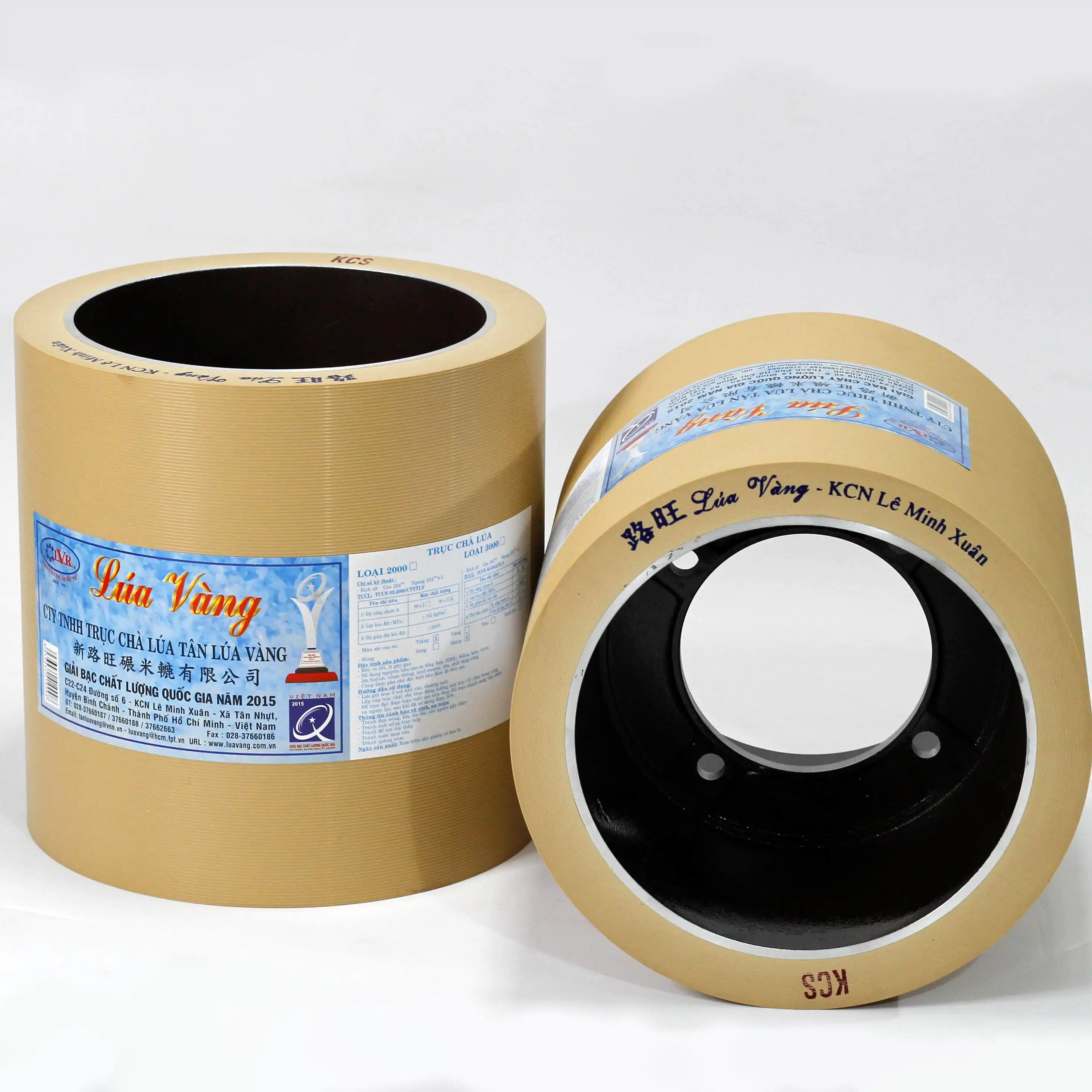 
 10 дюймов NBR рисовая мельница, резиновые рулоны на Железном чугунном барабане  