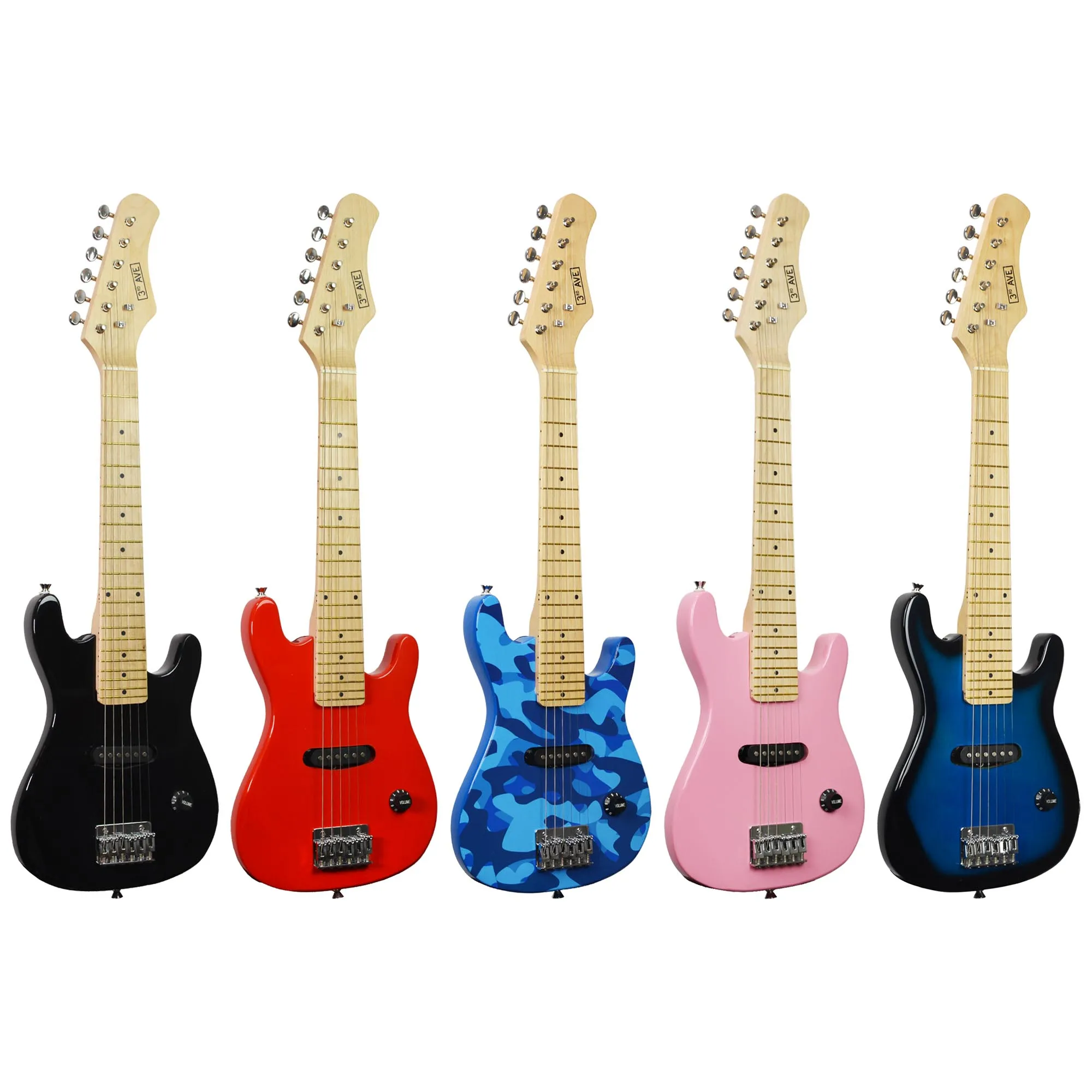 3rd Avenue STX30 1/4 Size 30 Inch Junior Electric Guitar Pack with Mini Amp, Gigbag, Strap, Cable and Picks