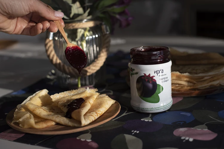 Top quality 100% natural juneberry jam in glass jars, fruit jam from manufacturer