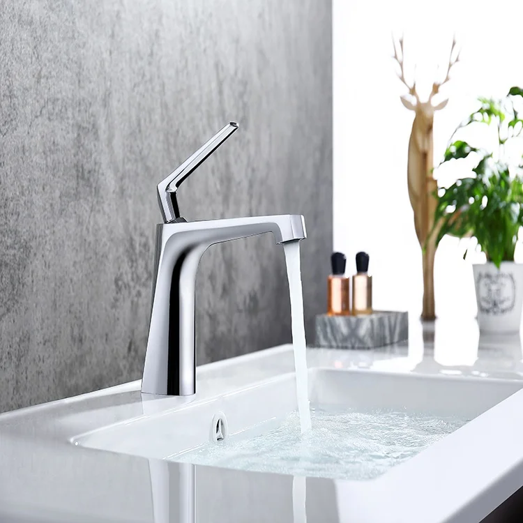 Wholesale Stainless Steel Bathroom Brushed Chrome water faucet