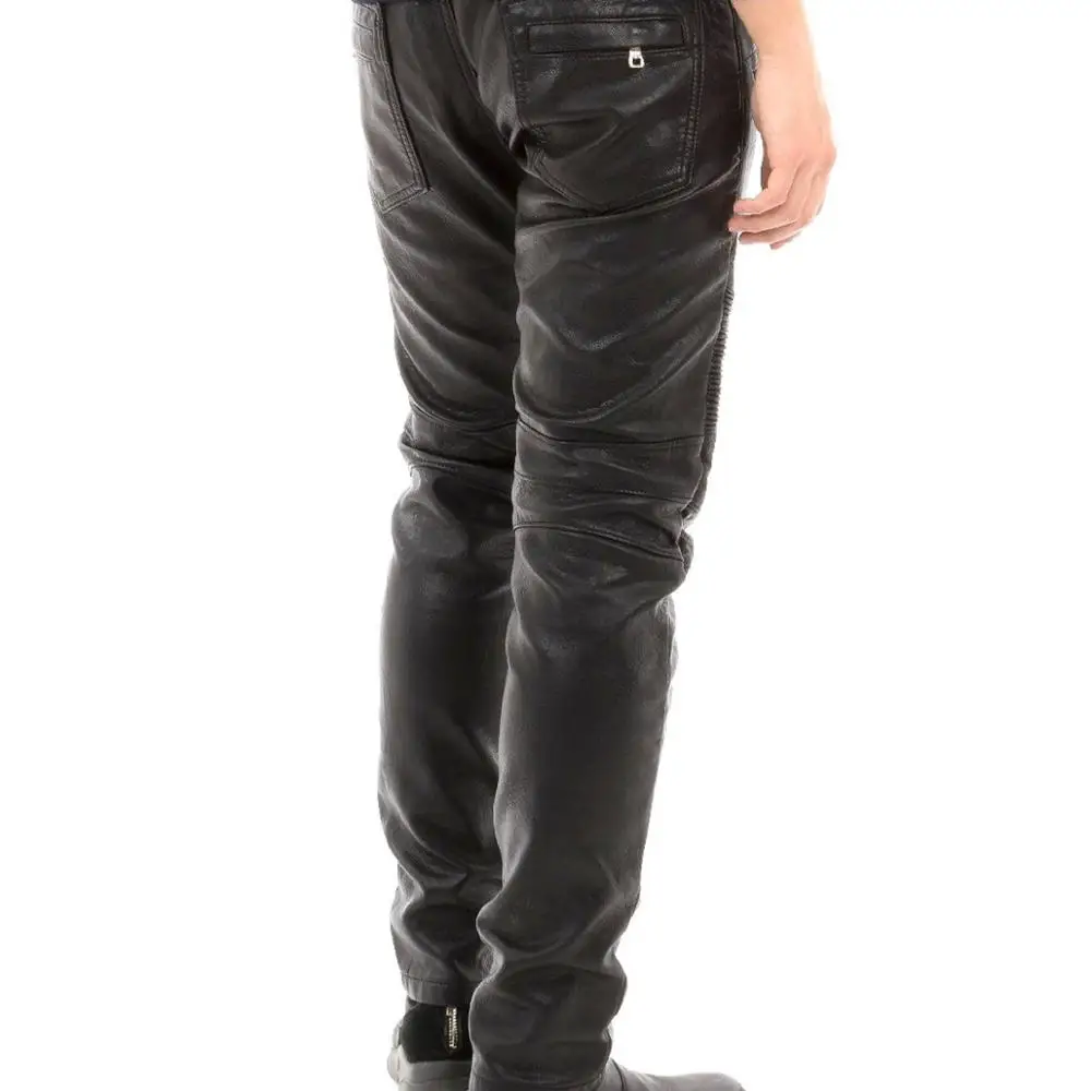 biker leather pants man/motorcycle leather pant/motorcycle pants