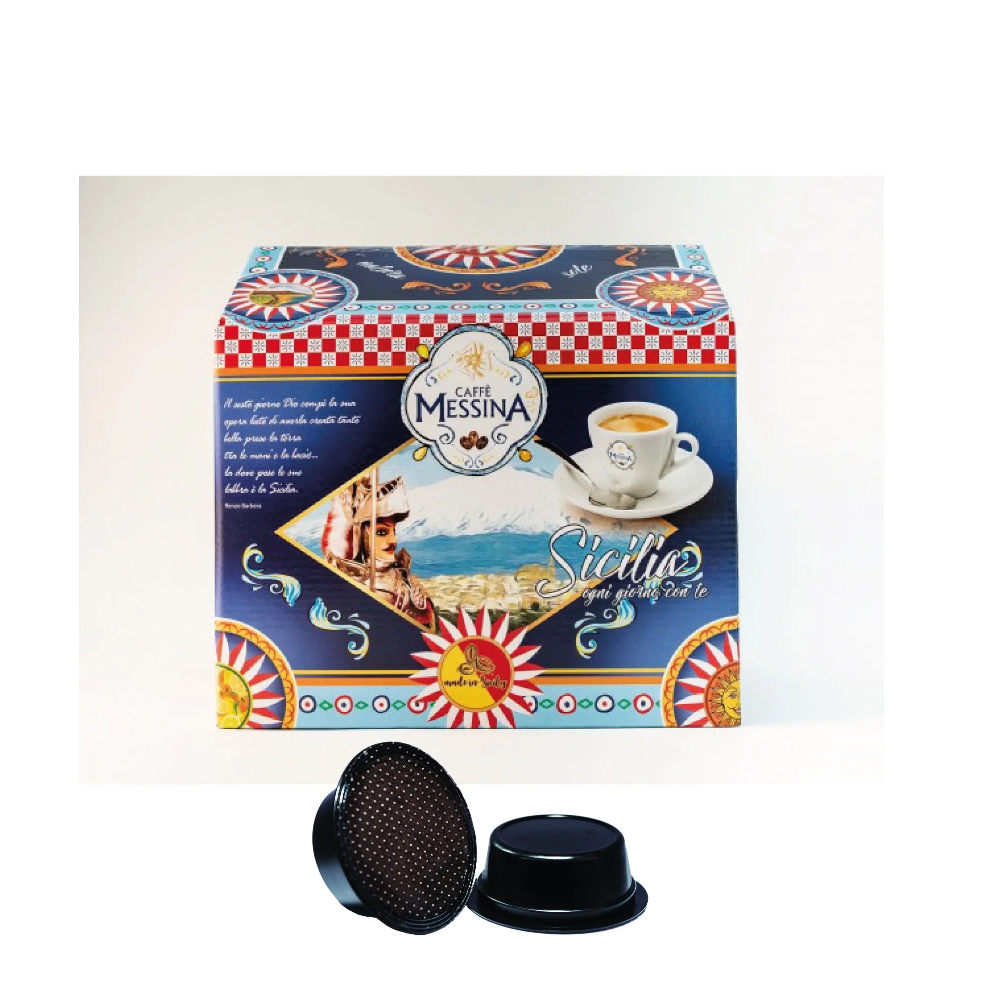 
Капсулы Nespresso, иониа Мессина итальянская Сицилия Арабика Гран крема 