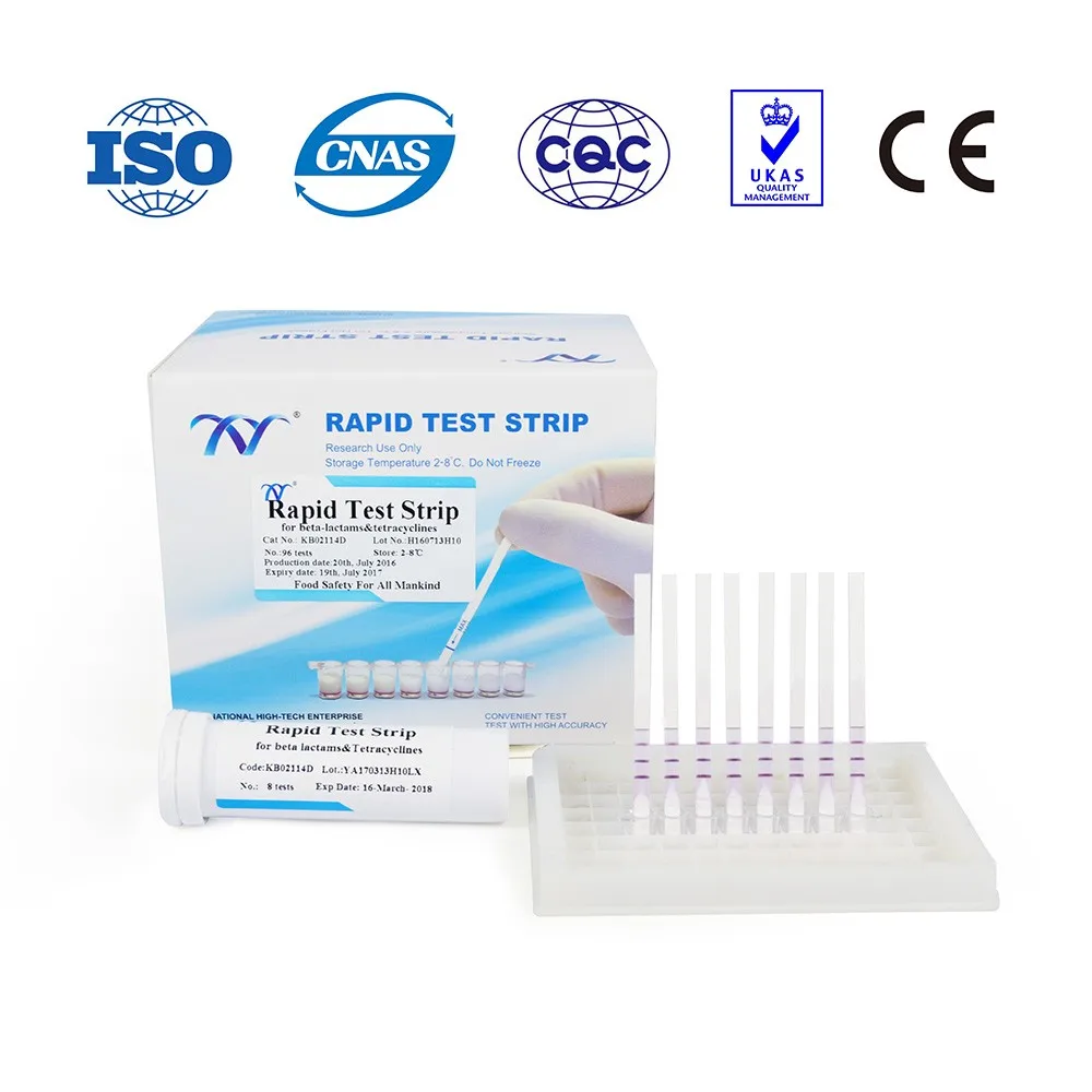 
Antibiotic residues test kit/ Beta-Lactam and Tetracycline 2 in 1 milk test kits/dairy testing 