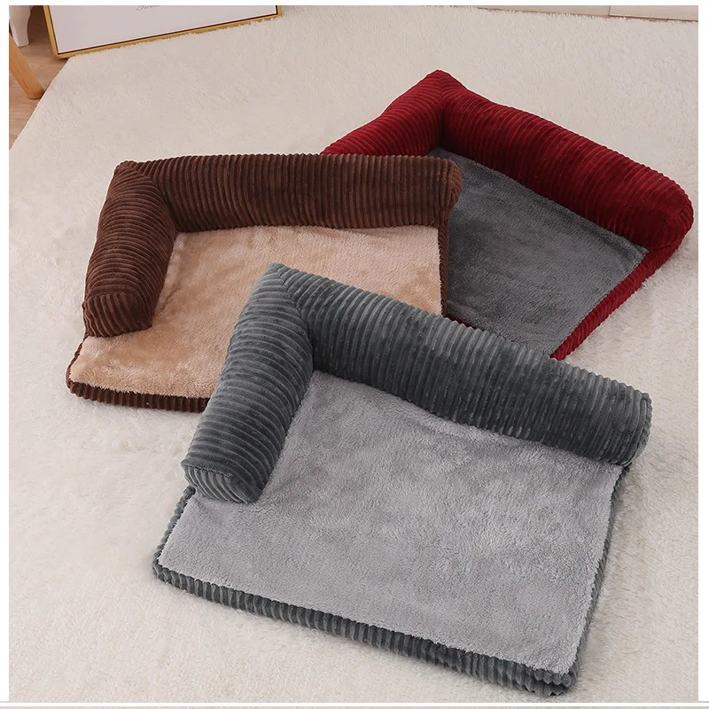 
Factory supply Orthopedic high quality luxury pet bed sofa for dogs cats kittens 