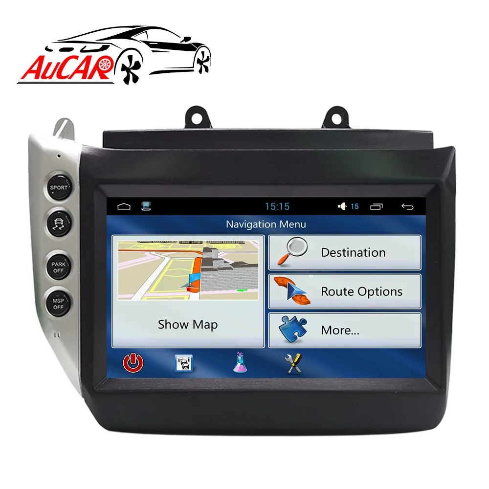 AUCAR Android 8.1 Gen1 Car DVD Player GPS Navigation Car Video Radio Stereo Car Monitor For Maserati GT/GC Granturismo 2007-2017