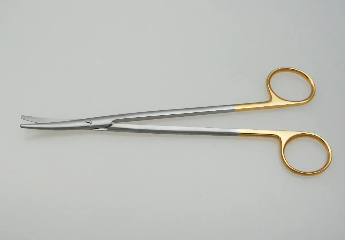 Metzenbaum Ножницы с tc вставкой прямые и изогнутые тупые медицинские хирургические ножницы