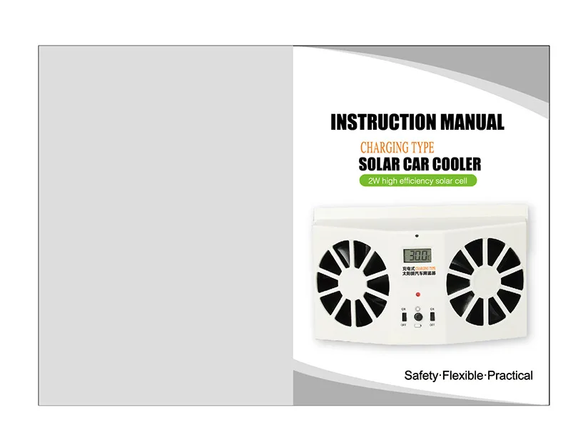 Latest solar car fan cooling device of automotive supplies