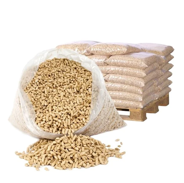 EN plus-A1 6mm/8mm Fir, Pine, Beech wood pellets in 15kg bags