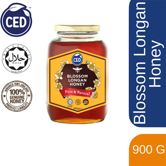 Оптовая продажа седший цветок Longan чистый мед 100% натуральный пчелиный медовый Halal сертификат HACCP
