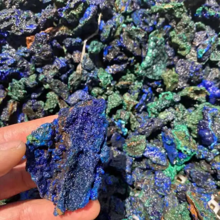Top quality copper mineral blue green copper ore rough