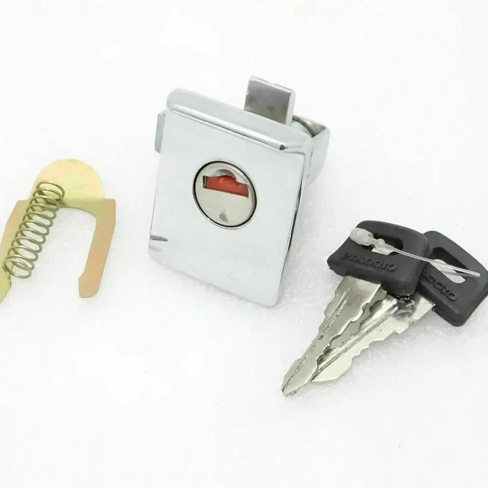 Hot selling Px 200 Stella Lml 4s tool Box Lock Chromed for vespa parts chrome 2 keys