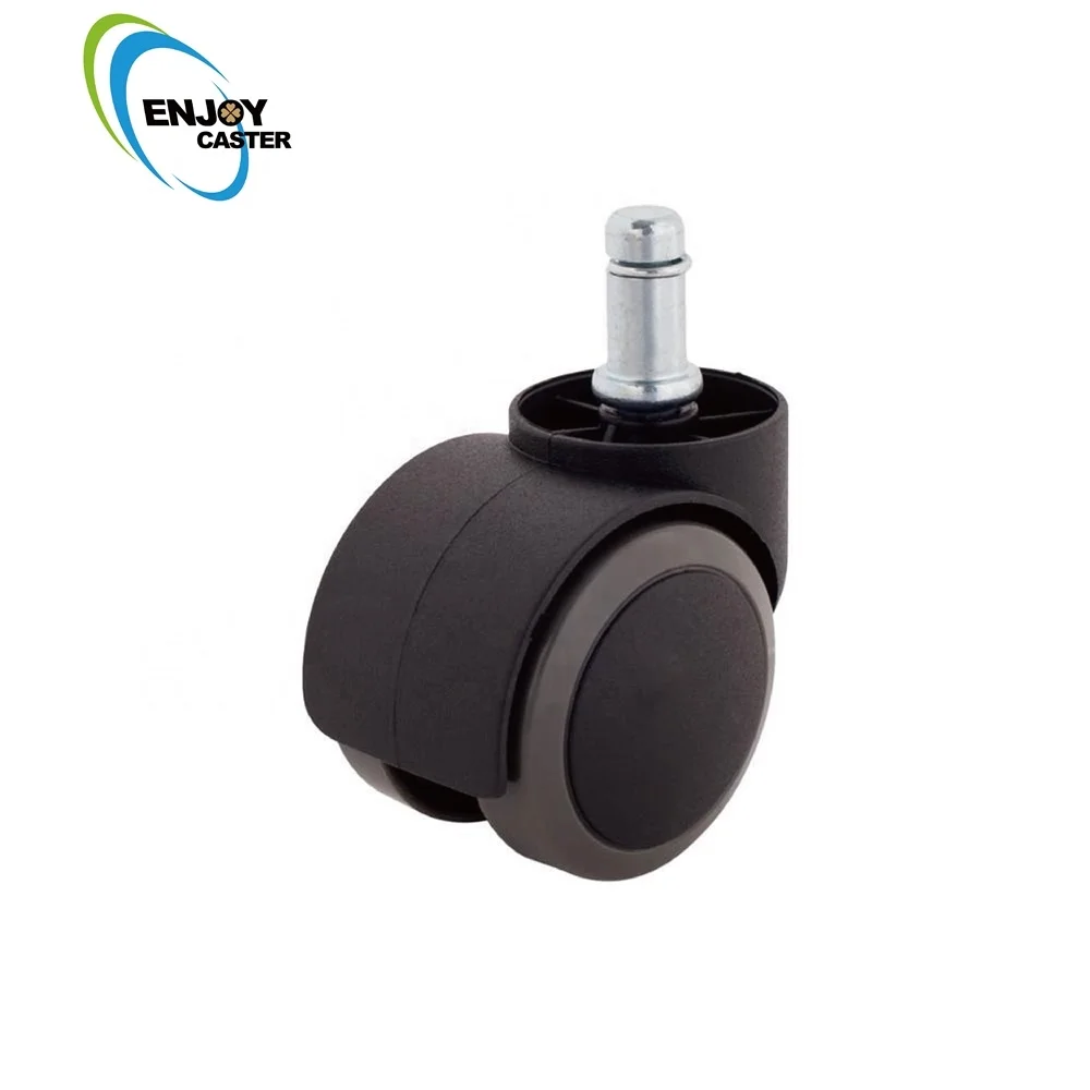 Black Wheel Castor Chair Caster Without Stem