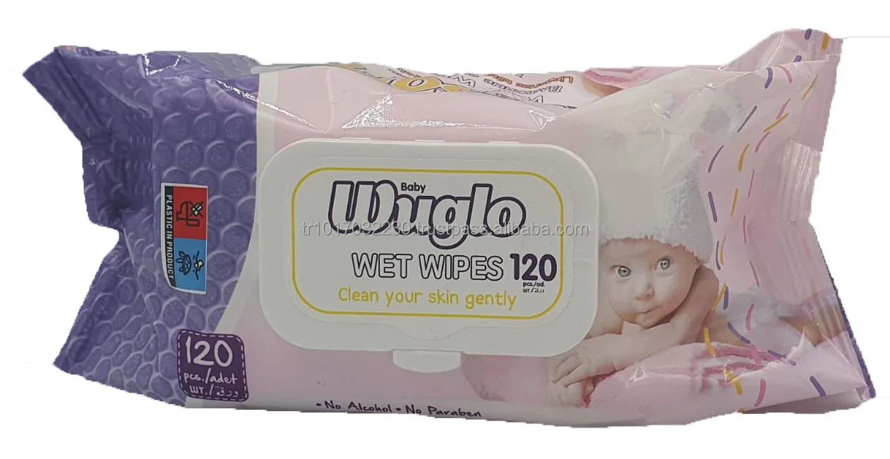 Custom Logo Baby Sanitizing  Eco Friendly TURKISH COTTON BABY WET TOWEL 80  PCS  100 PCS 120 PCS