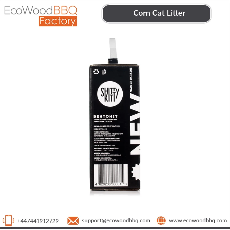 Direct Factory Sale High Quality 100% Chemical Free OEM Available Corn Cat Litter for Cat, Small Dog