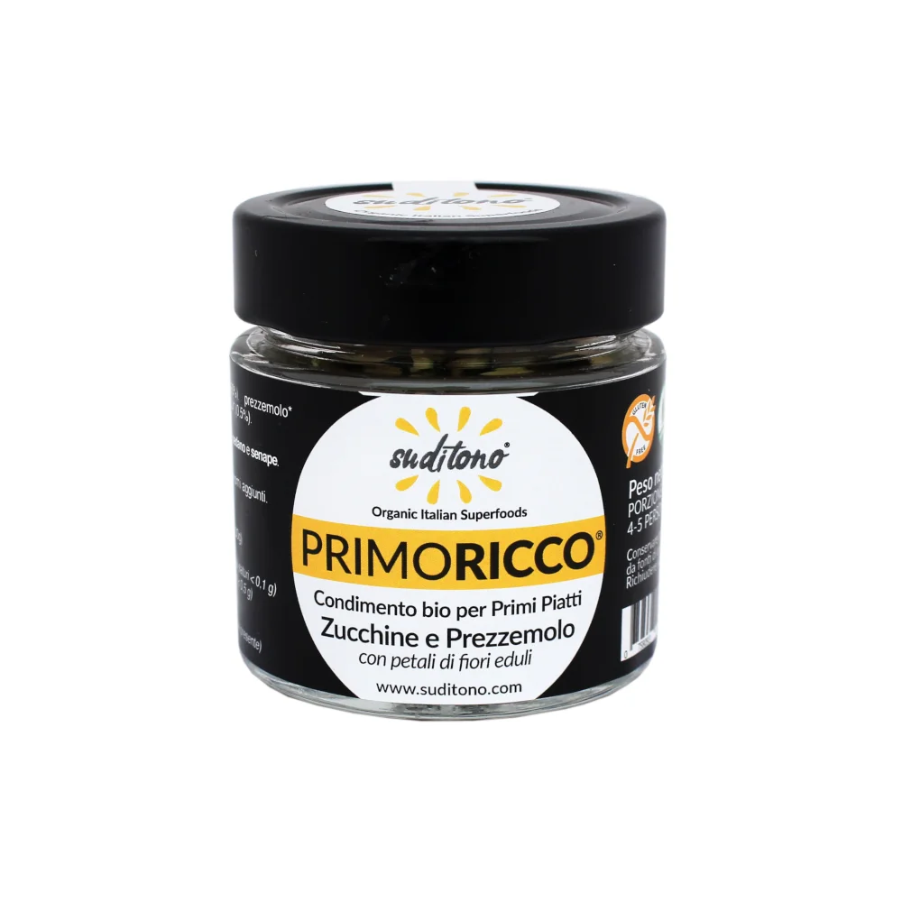 Organic condiment rice cooking PRIMO RICCO ZUCCHINI PARSLEY dry vegetables Italian food