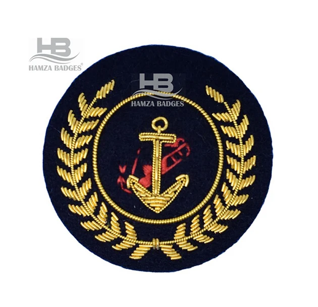 Wholesale Custom Made Bullion Wire Handmade Patches Badges For Army Military British German US