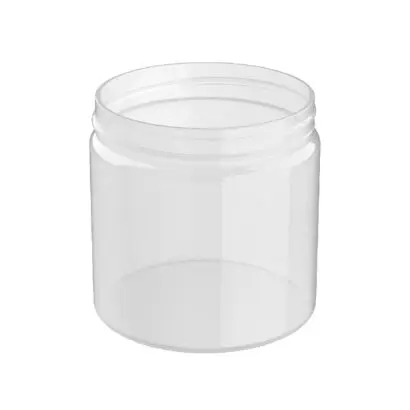 Clear plastic skincare lotion jars honey jars and sun cream containers -  M0111