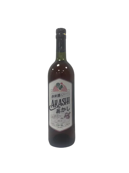 Рисовый винный напиток 25% AKASHI 375 мл черный липкий рис liqour в упаковке для бутылок