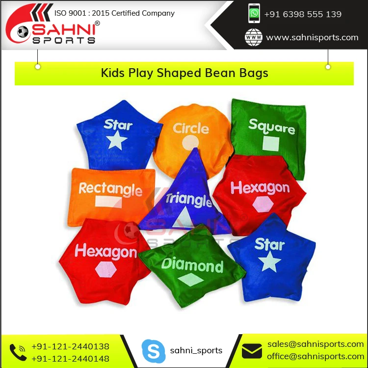 Leading Exporter of Double Stitched Primary Education Toys Kids Play Nontoxic Plastic Pallets Filled Inside Tossing Bean Bags