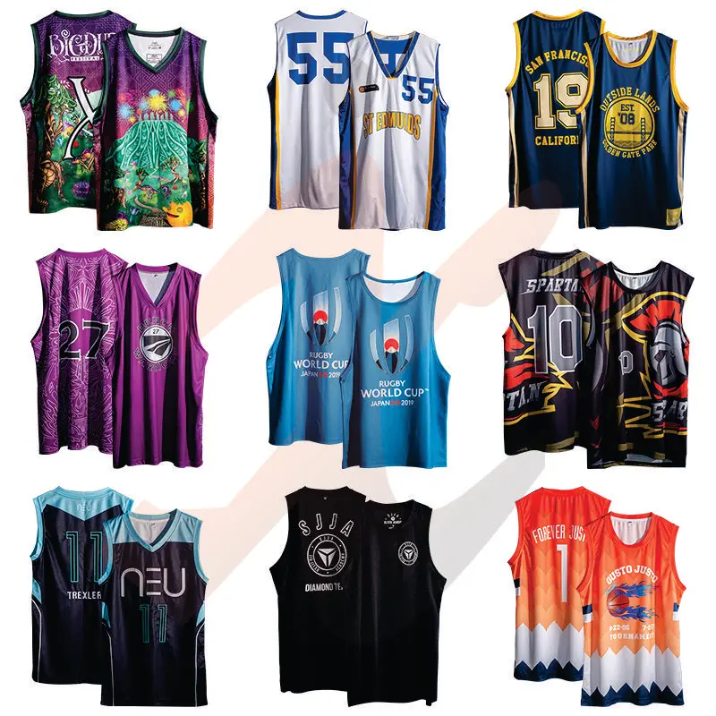 
Youth reversible custom Printing logo Basketball jersey shorts/Basketball team uniform sets jersey shirts / Sublimation Jersey 
