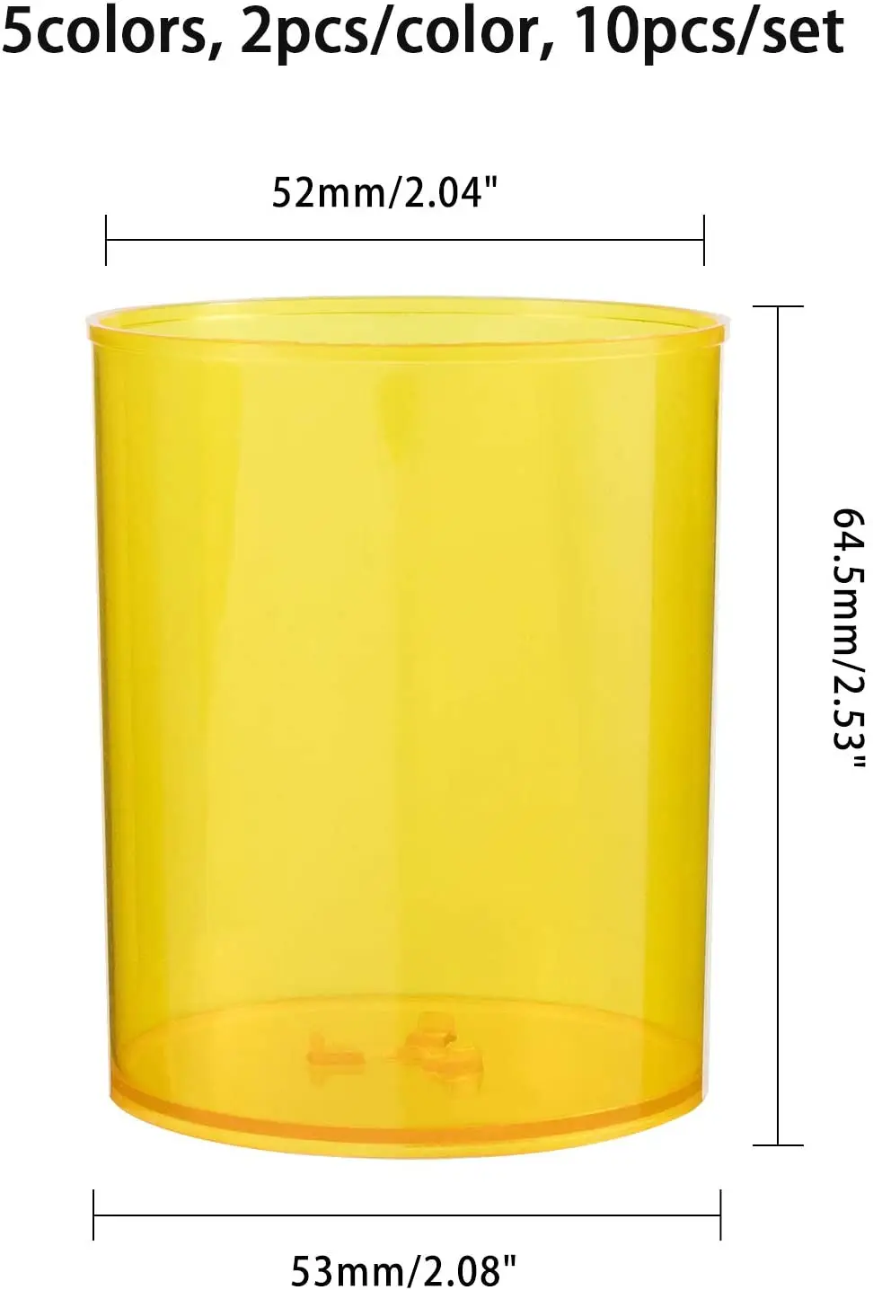 Пластиковые подсвечники столбики для чая восковые банки 64 мм высоковольтные свечи оптом