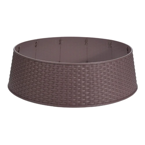 New Style Tree Collar Home Garden Decoration Metal Iron Rice Hammered Christmas Tree Collar Round Shaped