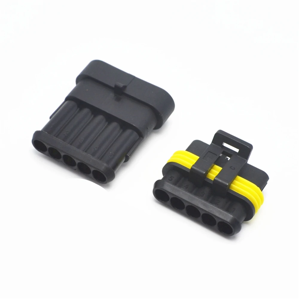 TYCO AMP 1.5 series Auto TYCO AMP 1.5 series 5 Pin Female Electrical wire Connectors 282089-1 282107-1 DJ7051-1.5-21