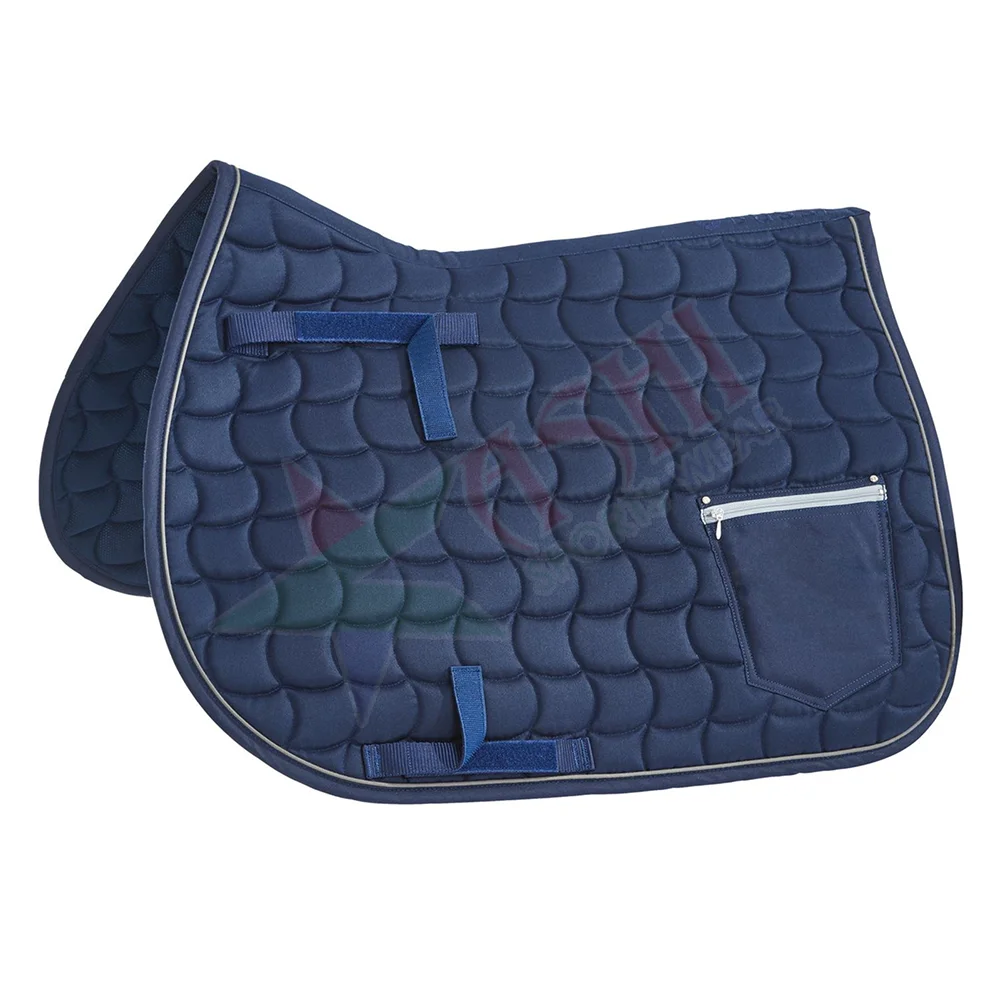 New Style Horse Saddle Pad Quick Drying Machine Washable Horse Saddle Pad With Pocket Horse Equipment Saddle Pad