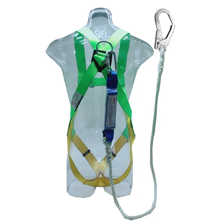 Taiwan ADELA full body safety harness belt with lanyard