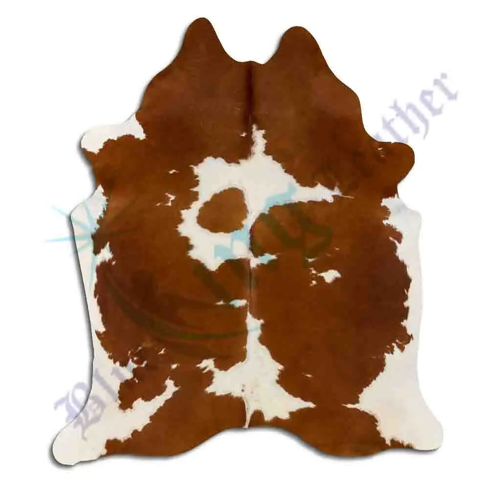Large Faux Cow Hide Rug Leather Rugs Skin Carpet Area Washable Mats Mix Color