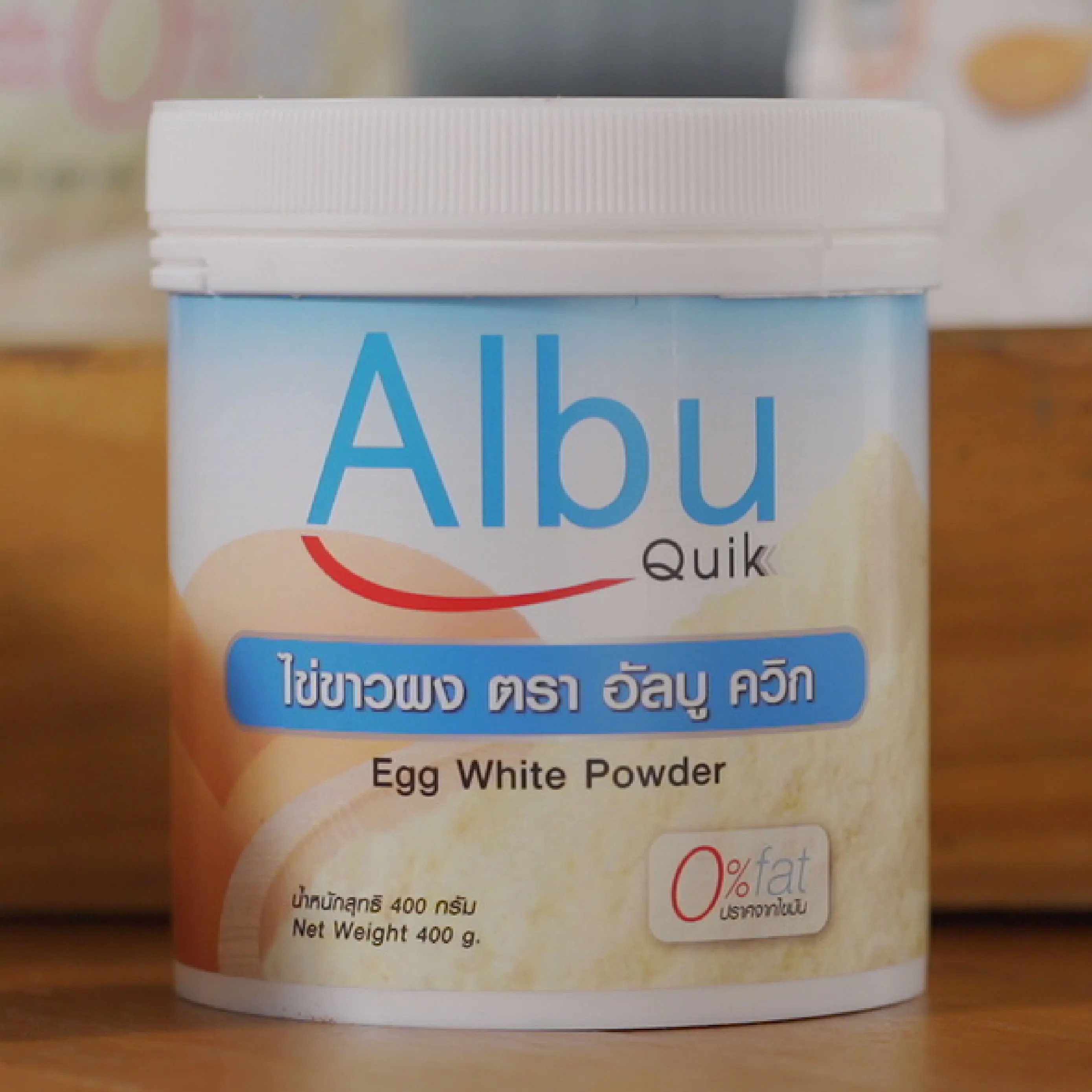 HALAL Certification Natural Flavor No Fat 400g Chicken Egg White Powder in Bottle Packing