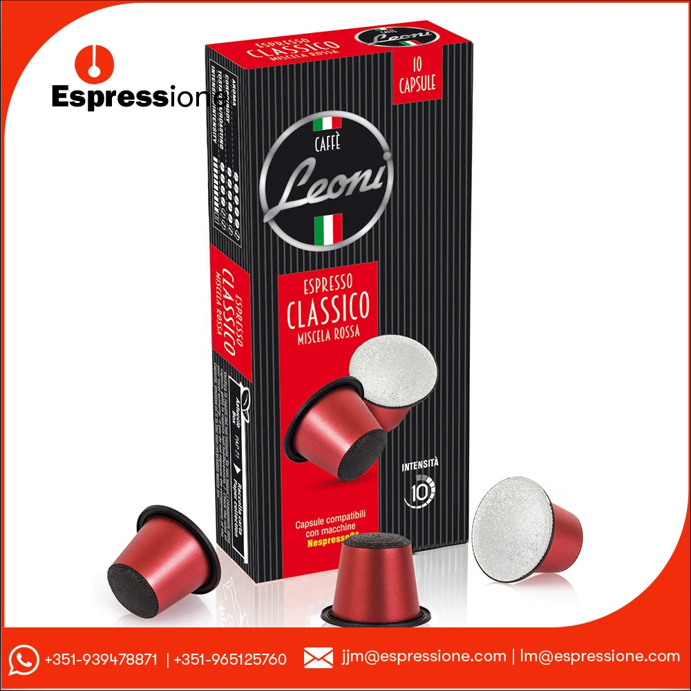 Nespresso Compatible Coffee Capsules LEONI - made in Italy
