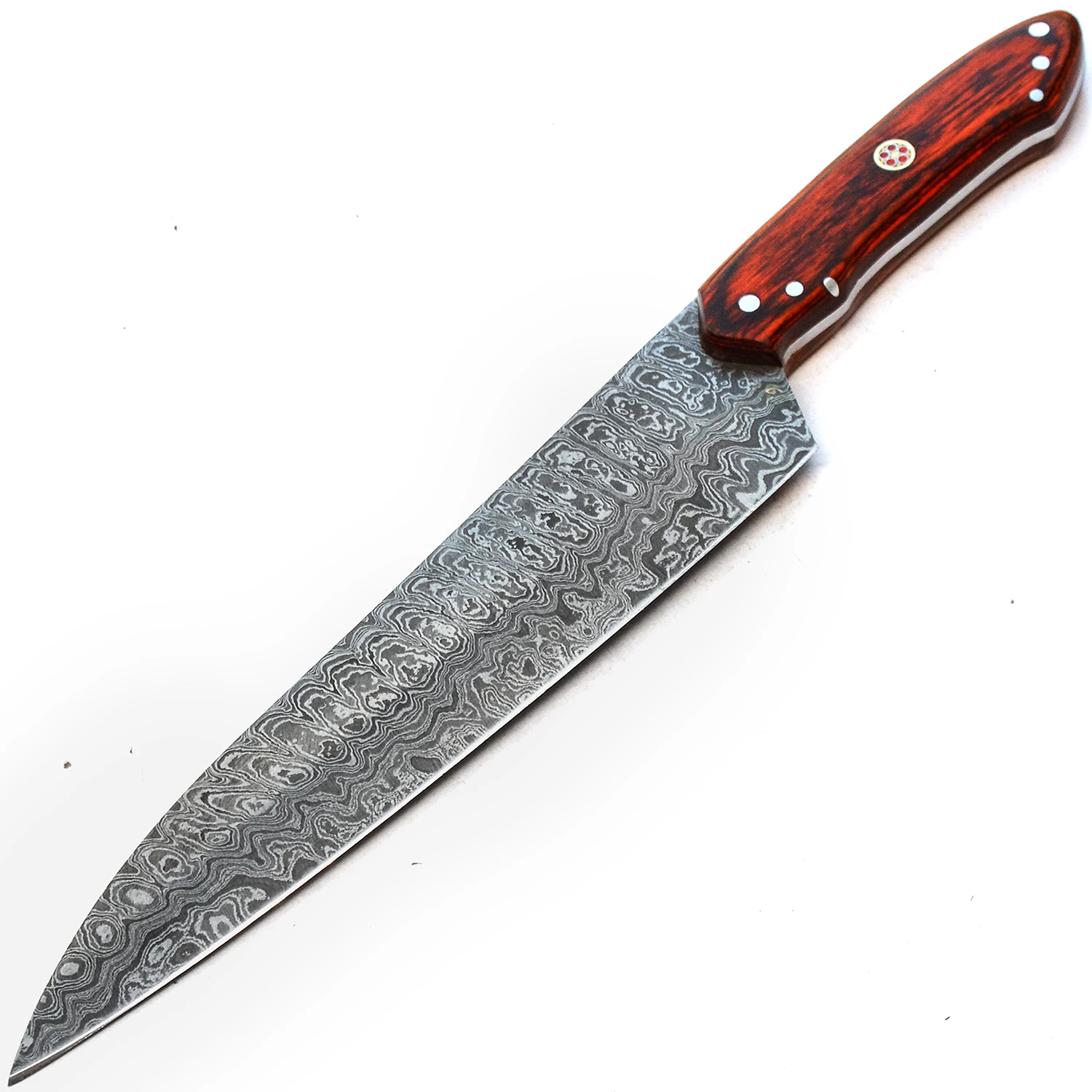 
The Most Interesting Color Wood Damascus Knives and Unique Hand made Damascus Steel knife Custom Design Kitchen Cook Chef Knife 