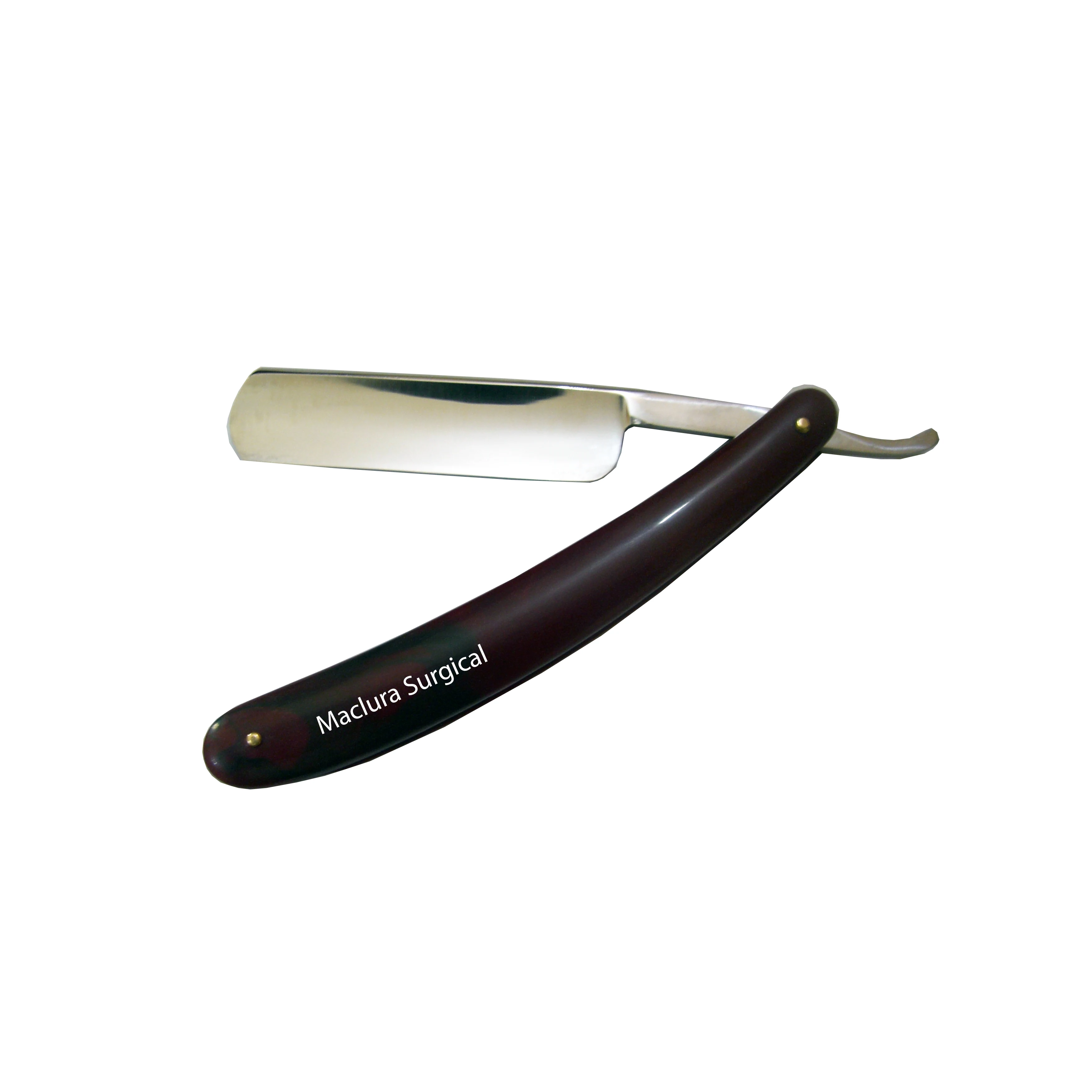Cut Throat Straight Shaving Razor  Black Plastic Handle  no blade Sharpening barber Razor By Maclura