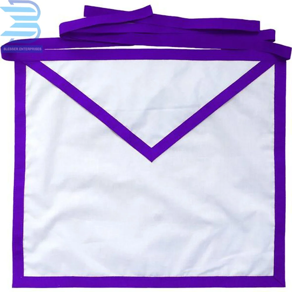 Masonic Regalia Council Royal & Select Master RSM Member Purple Apron With Flap