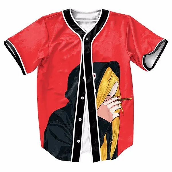 Men Sublimated Baseball Jersey   Sportswear customize baseball button up shirts raglan 3/4 sleeve baseball t shirt
