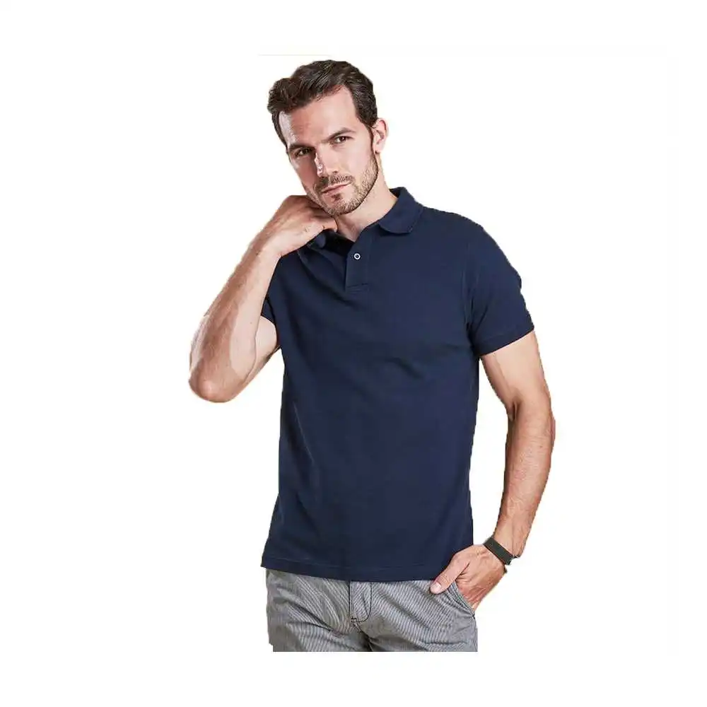  Деловая одежда рубашки поло Королевский синий цвет повседневные для гольфа с коротким рукавом
