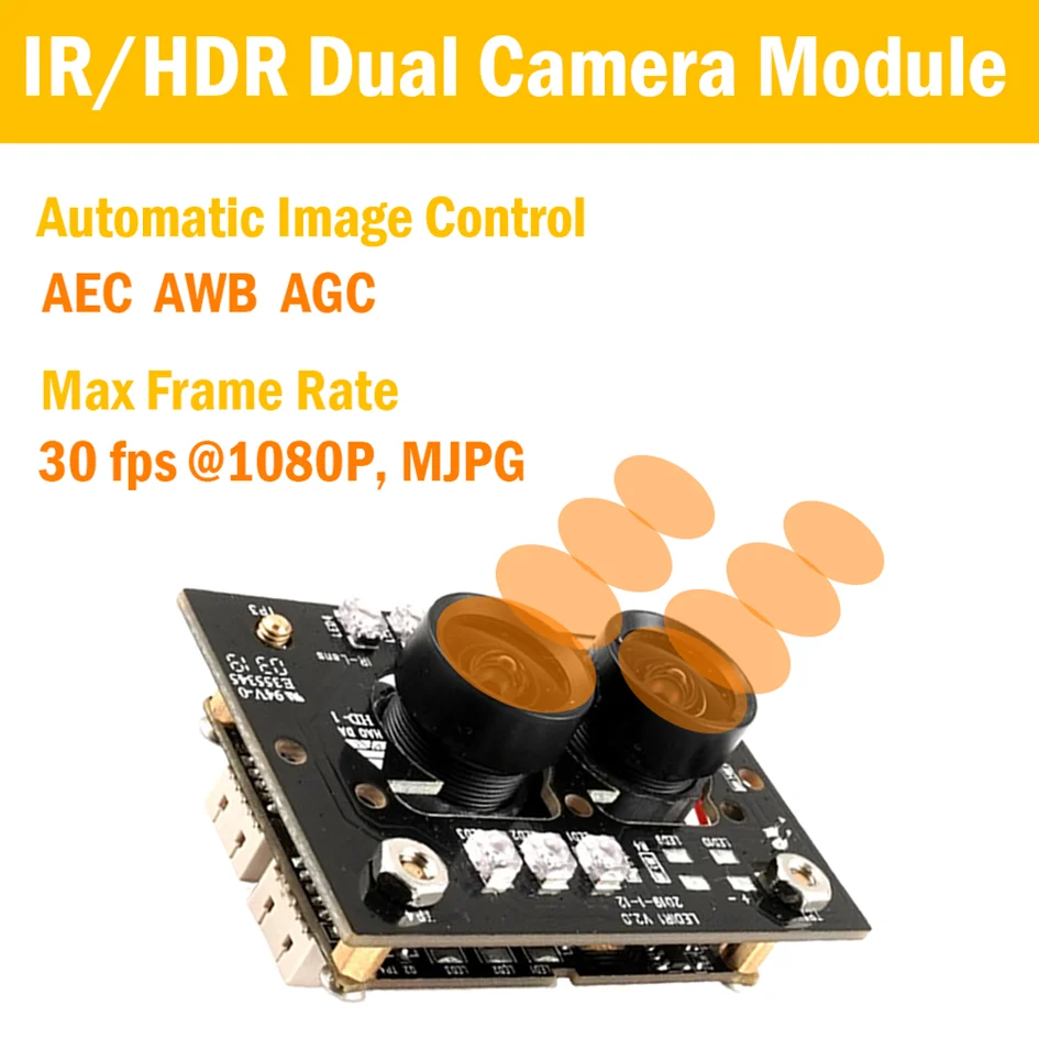 Face Detection USB Dual Lens Camera Module