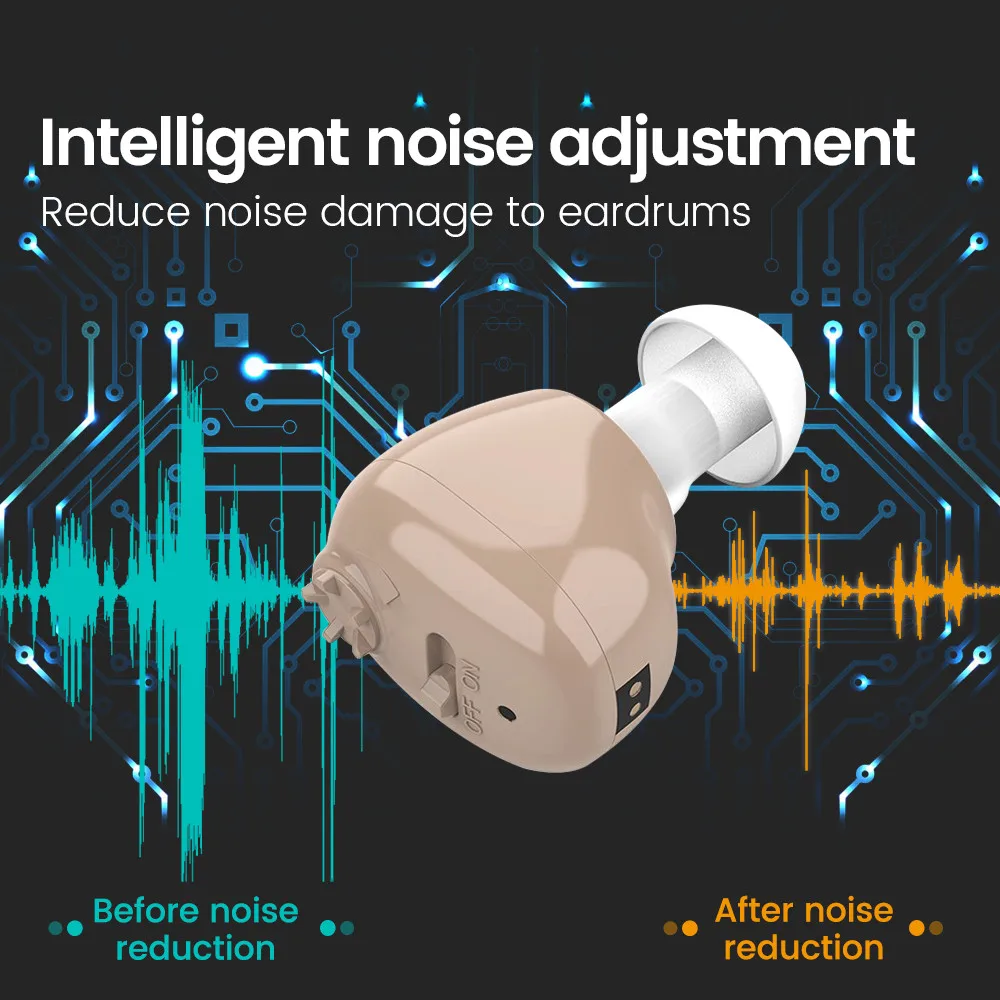G12 Sound Amplifier Deaf Aids amplifier CIC Invisible Rechargeable audifonos para sordos audifonos amplificadore Hearing Aids