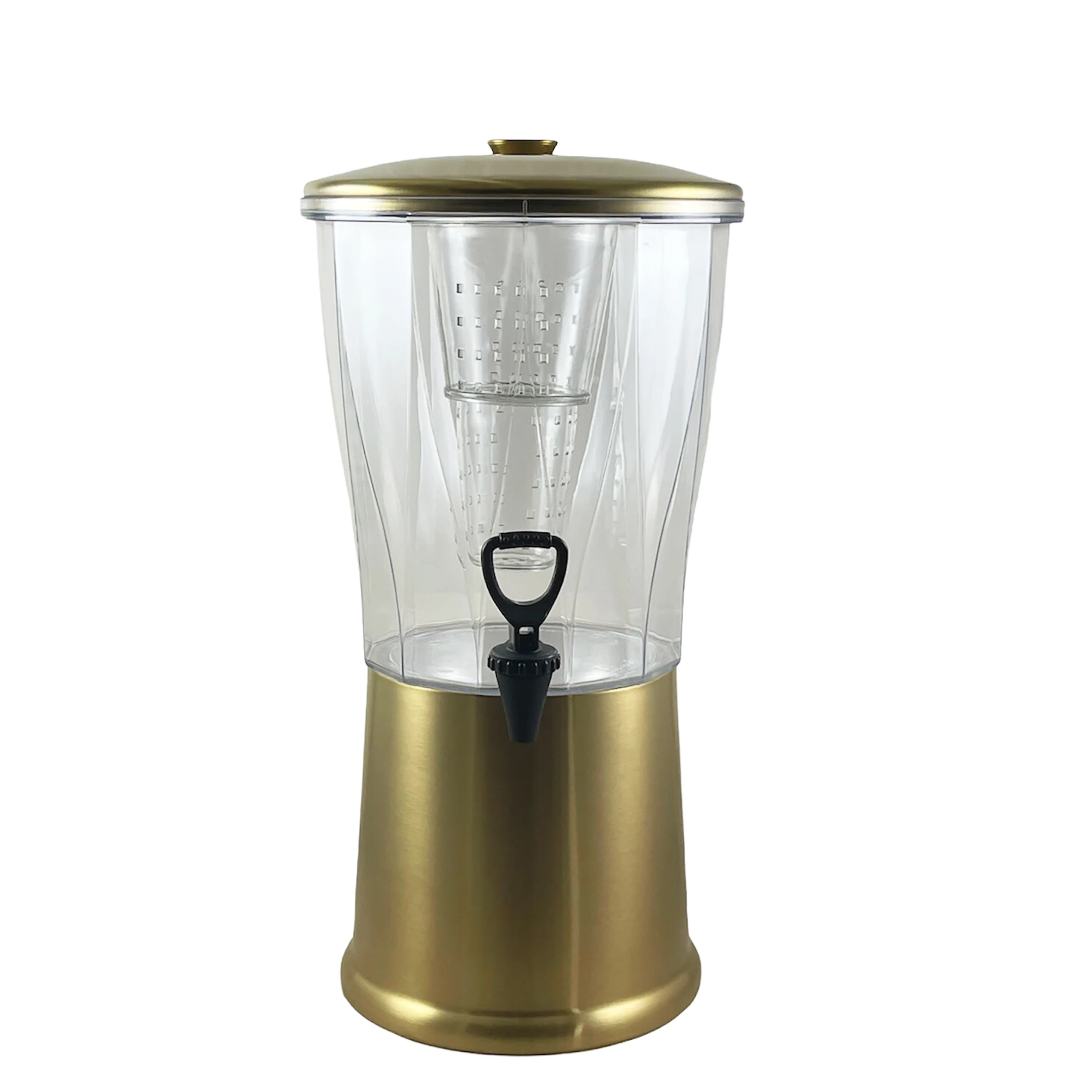 LARGE BEVERAGE DISPENSER WITH INFUSER TUBE, NSF LISTED, FOR RESTAURANT USE COLD DRINK DISPENSER, 3 GALLON