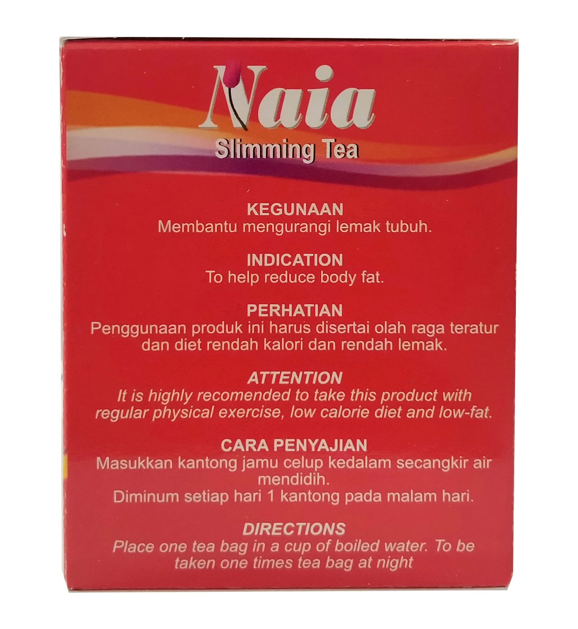 Wholesale High Quality Slimming Tea Naia Infusion Tea To Help Reduce Body Fat