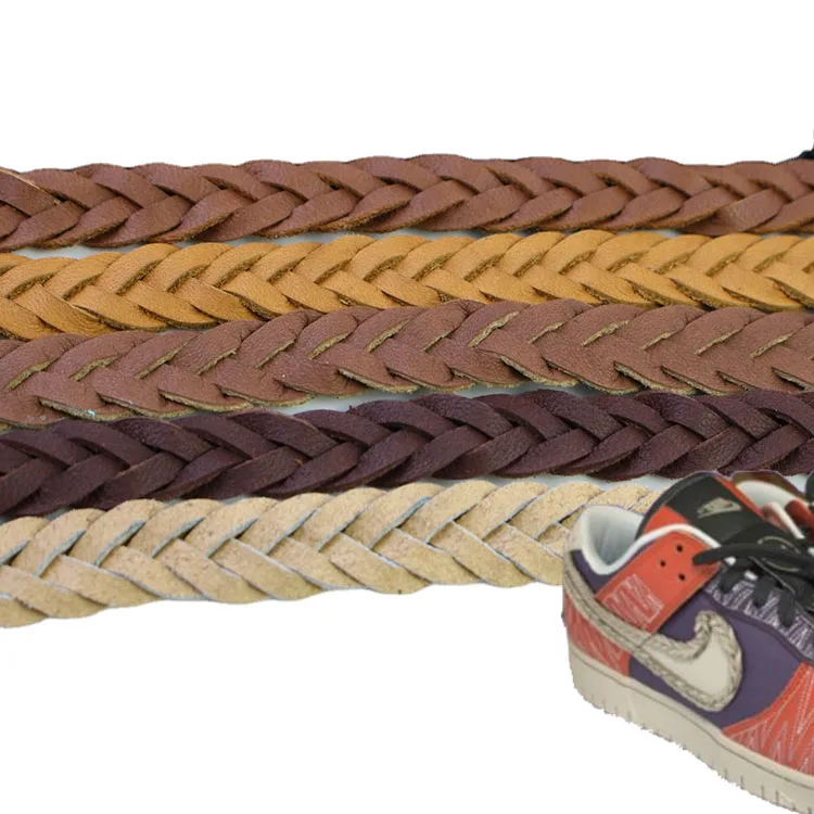 Бесплатный образец, плоская кожаная тесьма, кружевные аксессуары, материал для обуви, кружевного браслета