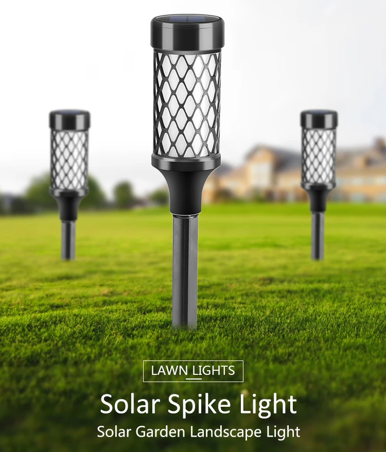 Amazon hot product outdoor decorative led solar powered lamp garden lantern lawn