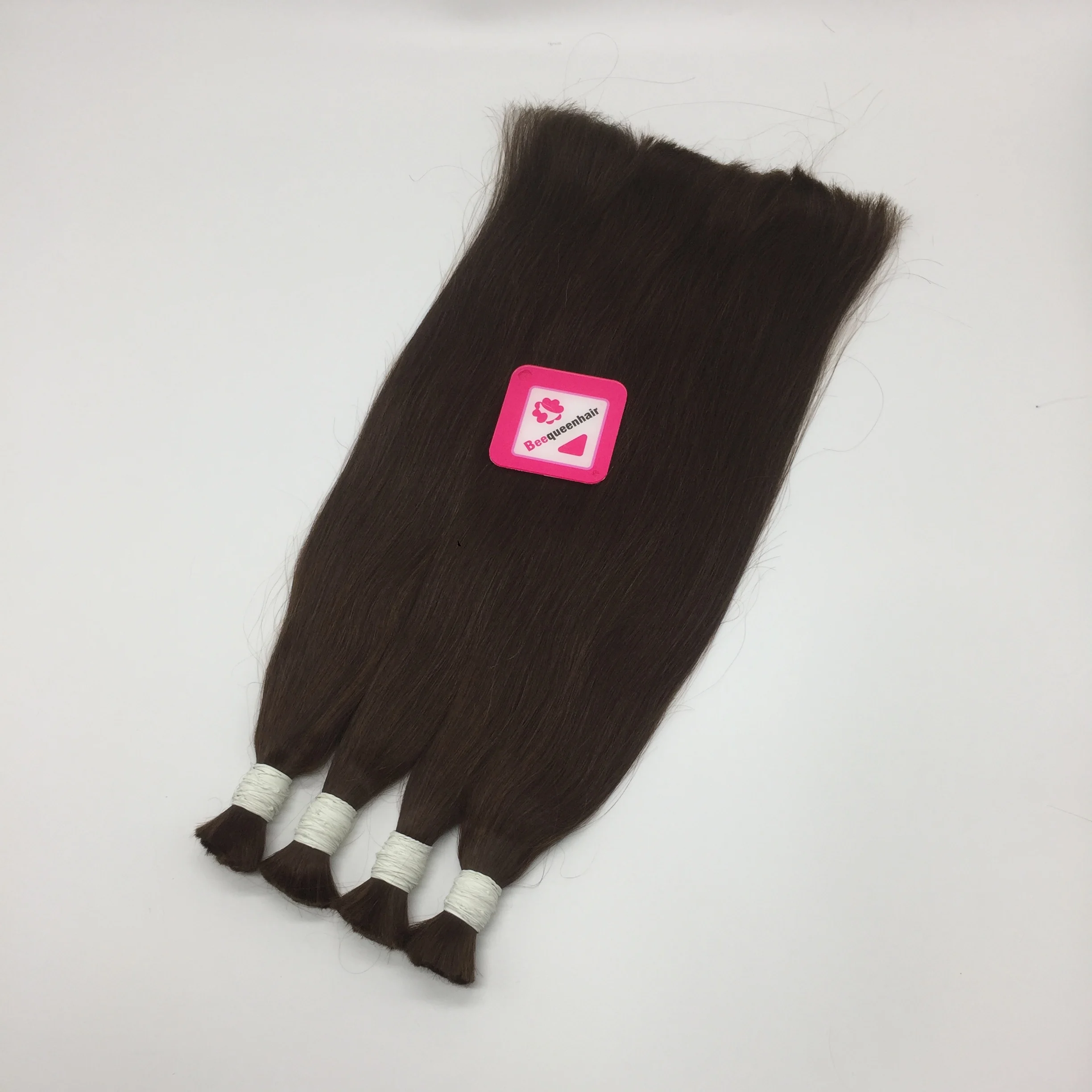 
Bulk hair dark brown color #2 #3 #4 22 inches Straight human hair extensions virgin indian hair 