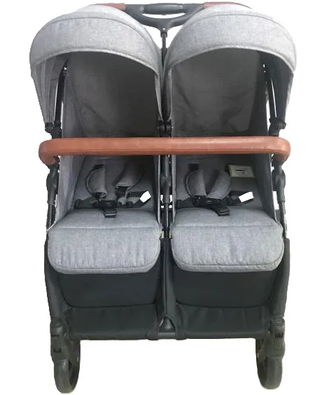
comfortable high classic two seat smooth carrying hot sell baby twin stroller tandem 